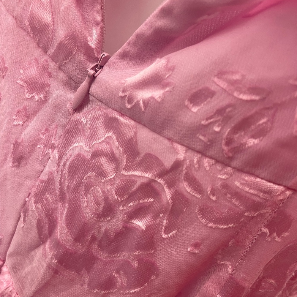 Pink Cosmo Asymmetrical Drapery Dress - Picture 15 of 15